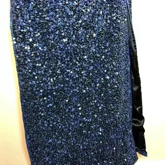 SCALA vintage SEQUINS FORMAL DRESS SMALL - Picture 5 of 16